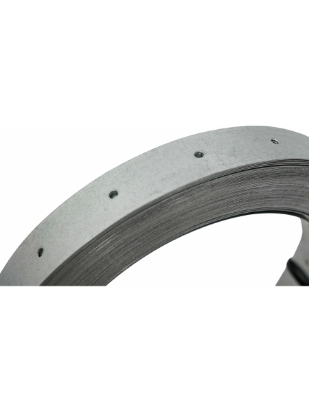 Рулонная упаковочная перфорированная оцинкованная лента 20х0.55мм 25м Gigant 123931