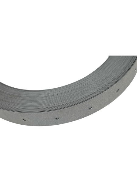 Рулонная упаковочная перфорированная оцинкованная лента 20х0.55мм 25м Gigant 123931