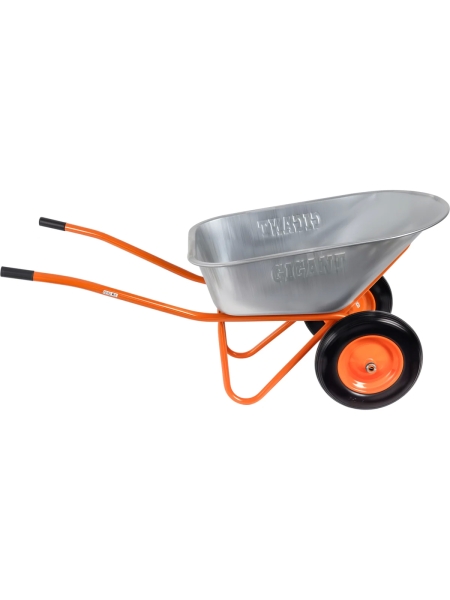 Строительная двухколесная тачка Gigant 110л, 200 кг, литые ПУ колеса GX-03