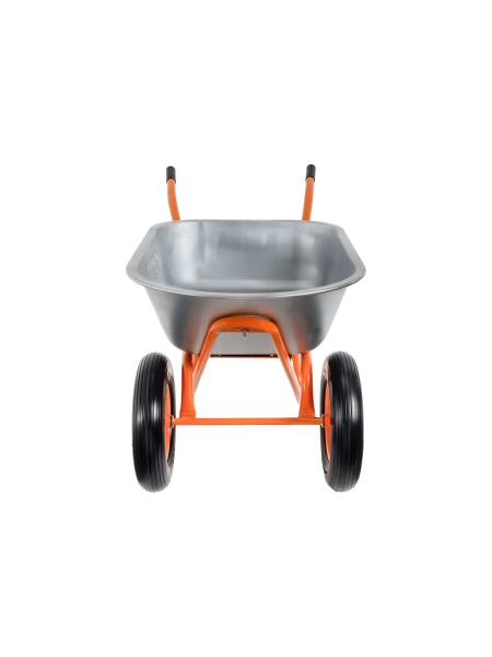 Строительная двухколесная тачка Gigant 110л, 200 кг, литые ПУ колеса GX-03