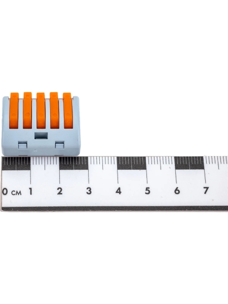 Пятипроводная клемма Gigant 20 шт/уп 0,08-2,5(4)мм² GCT-222-415-20