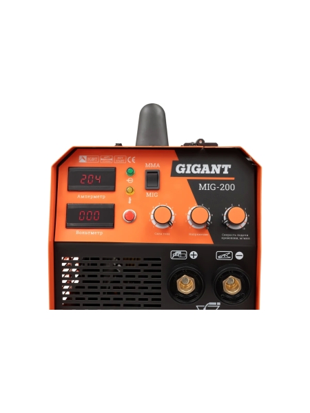 Сварочный полуавтомат - инвертор (200 A; EURO; ПВ 60%) Gigant MIG-200