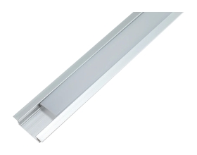 Алюминиевый встраиваемый профиль Gigant, 2000х22х6 мм, серебро G-WM-79