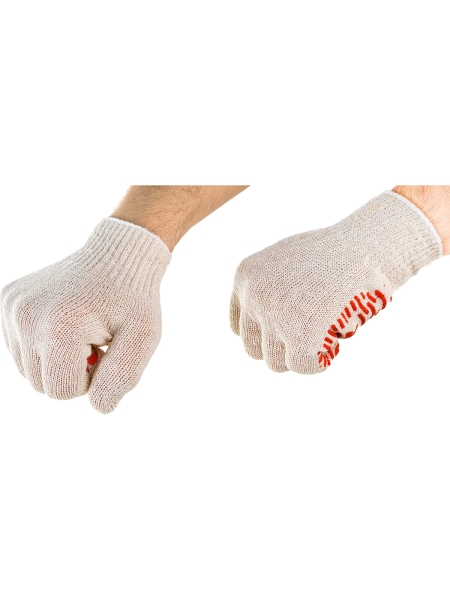 Перчатки Gigant х/б с ПВХ-покрытием, 10 класс, размер 10, 200 пар GL10-2