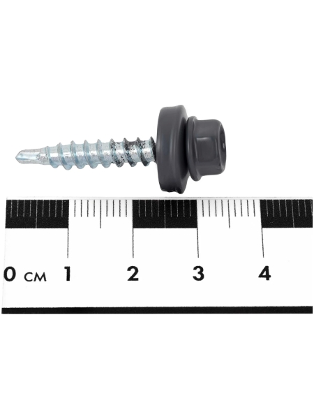 Gigant Кровельный саморез цинк 4,8x29 RAL 7024 сверло 250 шт G-124104