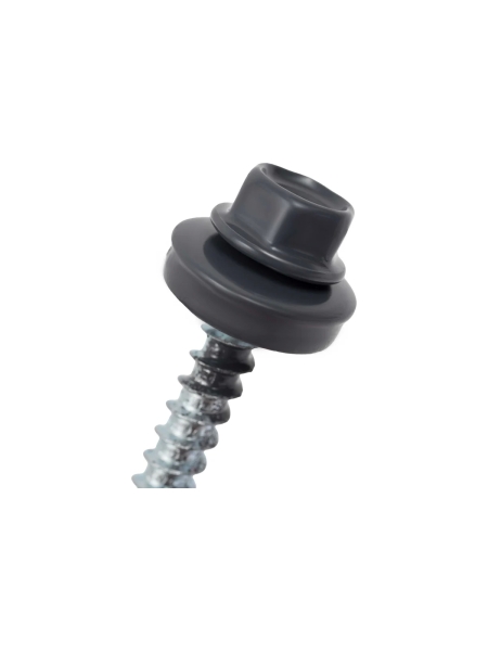 Gigant Кровельный саморез цинк 4,8x29 RAL 7024 сверло 250 шт G-124104