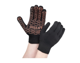 Вязаные полушерстяные перчатки с ПВХ нанесением Волна Gigant, размер 10, G-202
