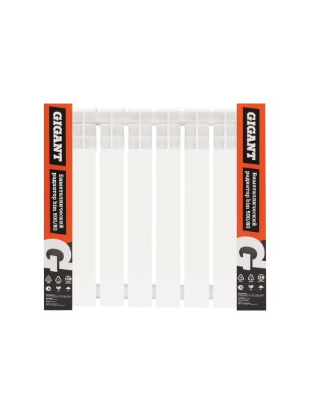 Биметаллический радиатор bim 500/80 8 секций Gigant GRBM58-8