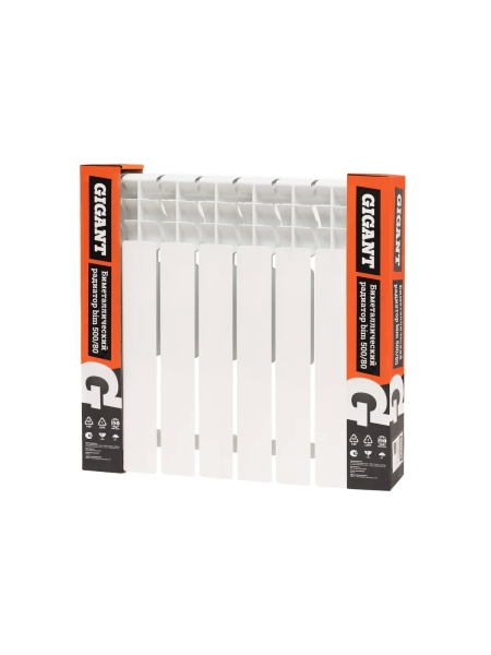 Биметаллический радиатор bim 500/80 8 секций Gigant GRBM58-8