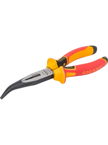 Изогнутые изолированные длинногубцы Gigant 200 мм GICNP-200