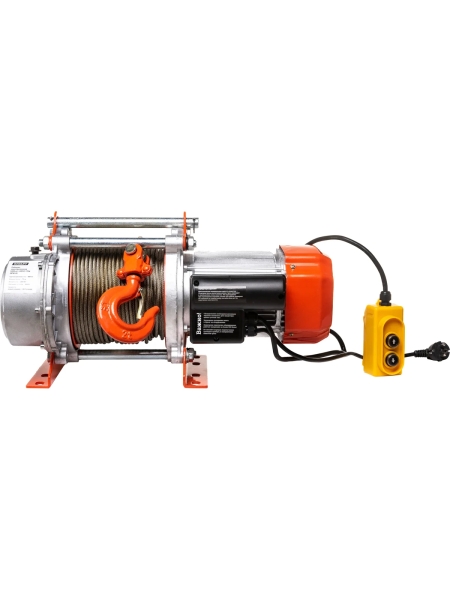 Электрическая лебедка Gigant 500/1000 кг, 220 В, 70/35 м, Диаметр троса 6мм, GEW-01