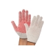 Трикотажные легкие перчатки Gigant с покрытием ПВХ-точка, 10 класс, белые GGC-9