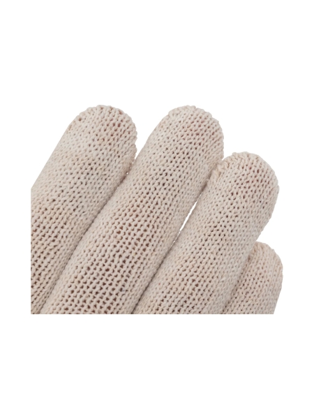 Трикотажные легкие перчатки Gigant с покрытием ПВХ-точка, 10 класс, белые GGC-9