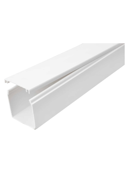 Кабель-канал с крышкой 40x40 белый, 2м Gigant 77009-2GI