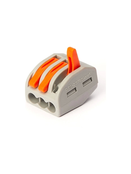 Трехпроводная клемма Gigant 20 шт/уп 0,08-2,5(4)мм² GCT-222-413-20