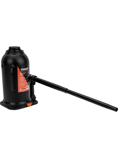 Гидравлический бутылочный домкрат 20Т Gigant, подхват 242мм, подъем 452мм, рабочий ход 155мм, HBJ-20