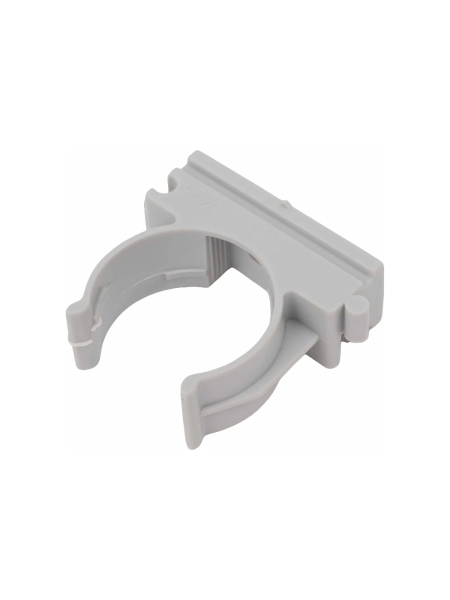 Крепеж-клипса для труб Gigant прямой монтаж D25 серая 100шт 123935