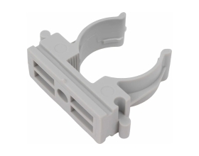 Крепеж-клипса для труб Gigant прямой монтаж D25 серая 100шт 123935