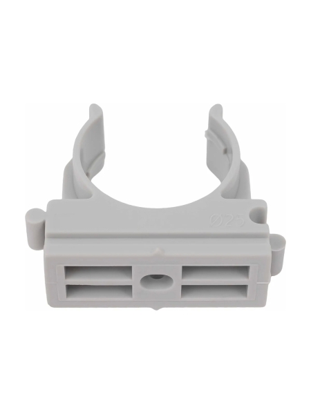 Крепеж-клипса для труб Gigant прямой монтаж D25 серая 100шт 123935