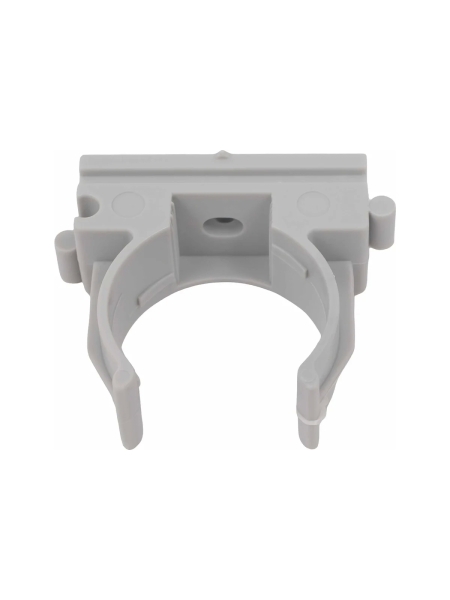 Крепеж-клипса для труб Gigant прямой монтаж D25 серая 100шт 123935