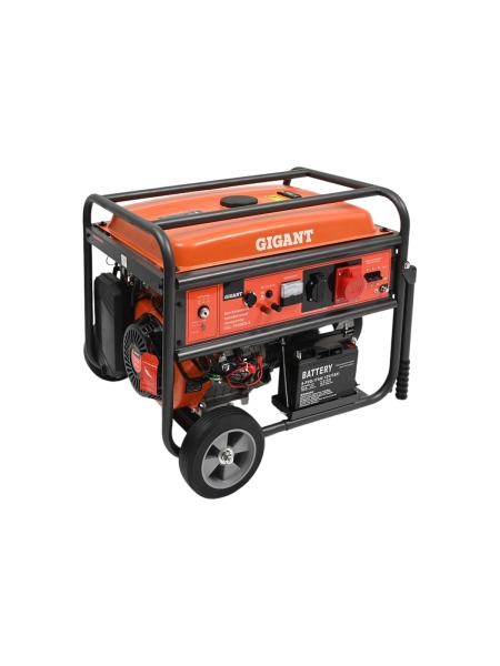 Бензиновый трехфазный генератор Gigant (7 кВт; эл.стартер; ATS; колёса и ручки) GGL-7000ЕS-3