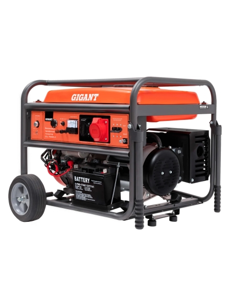 Бензиновый трехфазный генератор Gigant (7 кВт; эл.стартер; ATS; колёса и ручки) GGL-7000ЕS-3