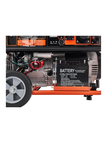 Бензиновый генератор Gigant (6,5 кВт; эл.стартер; ATS; колёса и ручки) GGL-6500E