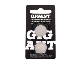 Литиевая батарейка Gigant Lithium CR2025 2 шт. GLBC-2025-2