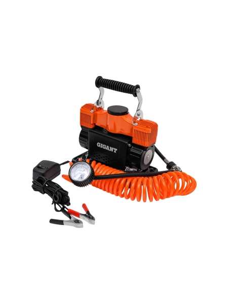 Автомобильный металлический двухпоршневой компрессор Gigant 12V, 85 л/мин GCA-85