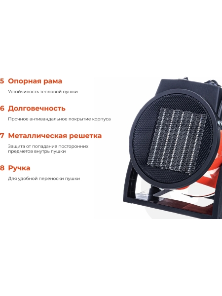 Электрическая тепловая пушка Gigant 3 кВт EHC 3