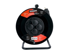 Силовой удлинитель Gigant на металлической катушке КГ 3x1,5 50 м 80078