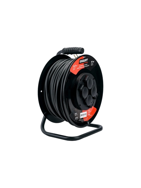 Силовой удлинитель Gigant на металлической катушке КГ 3x1,5 50 м 80078