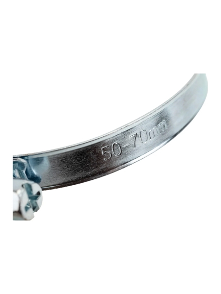 Червячный хомут оцинк Gigant 50-70 мм/9 W1, 25 шт G/1/35