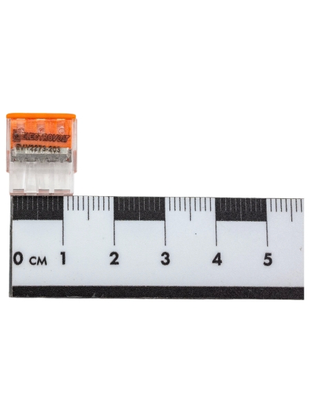 Компактная трехпроводная клемма Gigant 6 шт/уп 0,08-2,5мм² GCT-2273-203-6