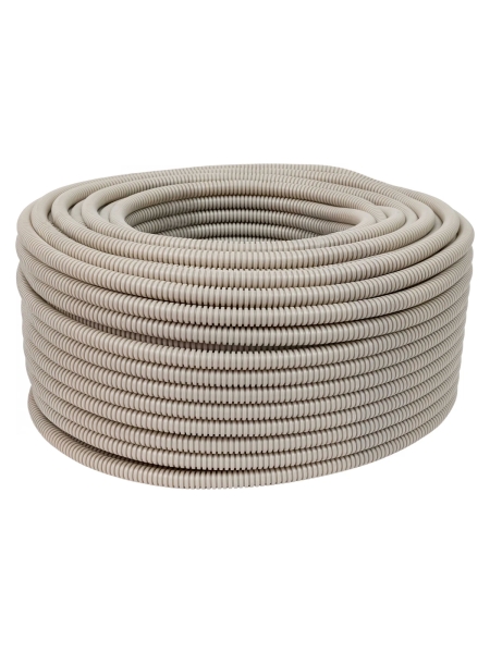 Гофрированная труба ПВХ Gigant легкая серая D16 с зондом 100м 10116-100GI