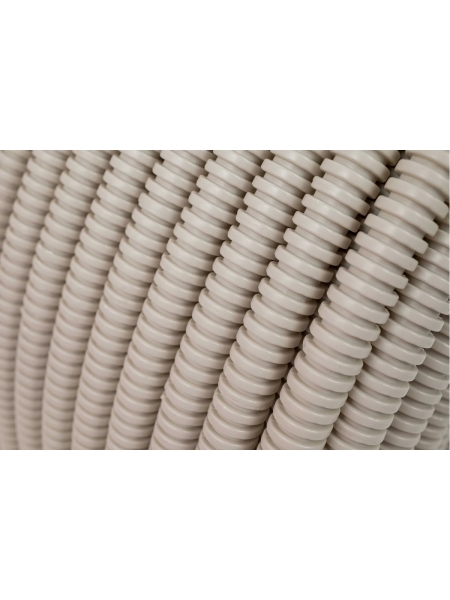 Гофрированная труба ПВХ Gigant легкая серая D16 с зондом 100м 10116-100GI