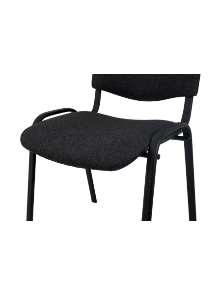 Стул офисный серая ткань, черные ножки Gigant GCH-08 (BL)