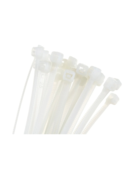 Нейлоновая хомут-стяжка Gigant 3,6х300 белый, 100 шт G/1/18