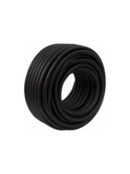 Гофрированная труба ПНД Gigant лёгкая черная D25 с зондом, стойкая к УФ 50м 20125-50GI