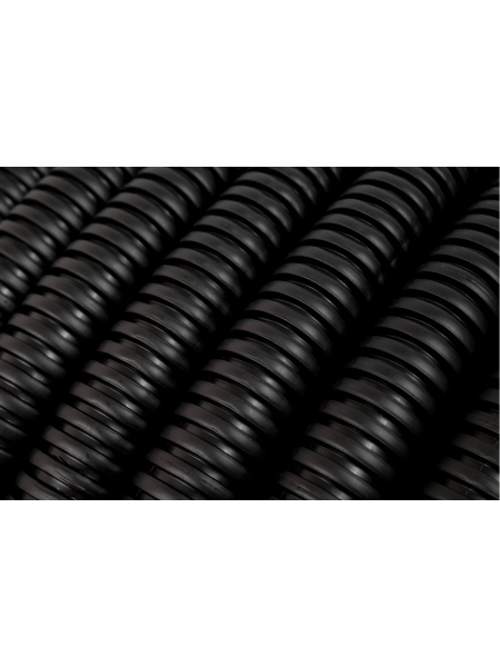 Гофрированная труба ПНД Gigant лёгкая черная D25 с зондом, стойкая к УФ 50м 20125-50GI