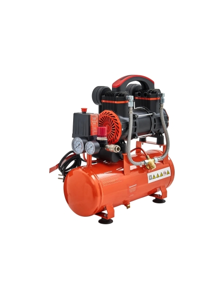 Безмасляный малошумный компрессор (8 л; 8 бар; 160 л/мин) Gigant GSWK-8/750