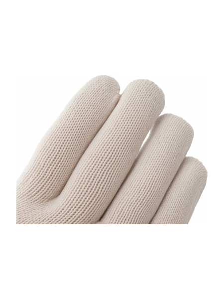 Трикотажные перчатки Gigant люкс с ПВХ-покрытием, 10 класс, белые, размер 9 GGC-14