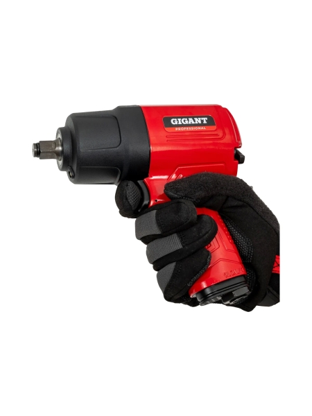 Ударный пневмогайковерт (880 Нм; 1/2"; кейс) Gigant Professional PW 880RKS + набор головок