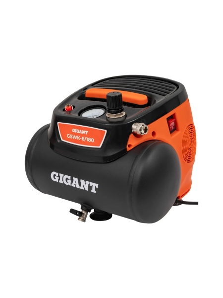 Безмасляный малошумный компрессор Gigant GSWK-6/180