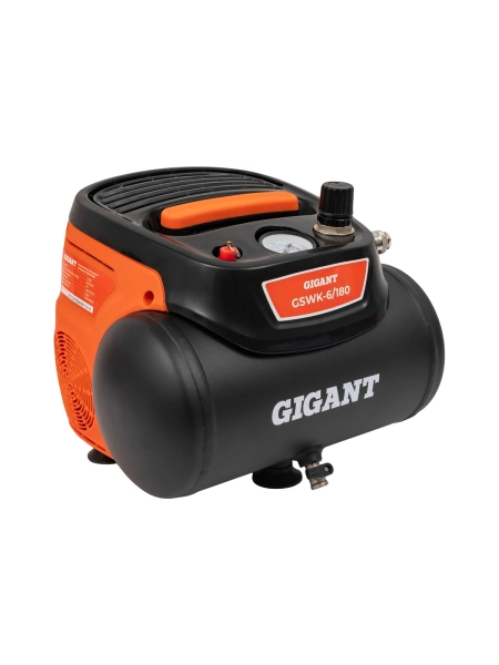 Безмасляный малошумный компрессор Gigant GSWK-6/180