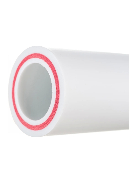 Труба Gigant PP-R белая, армированная стекловолокном SDR 6 (PN25) 40x6.7 мм, 2 м GSG-10