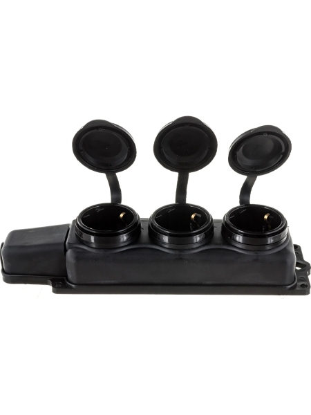 Каучуковая колодка Gigant однофазная 3 гнезда RBG-1