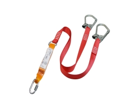 Строп ленточный двухветвевой с амортизатором аАд с карабинами ТМ Gigant КР-03; КР-50