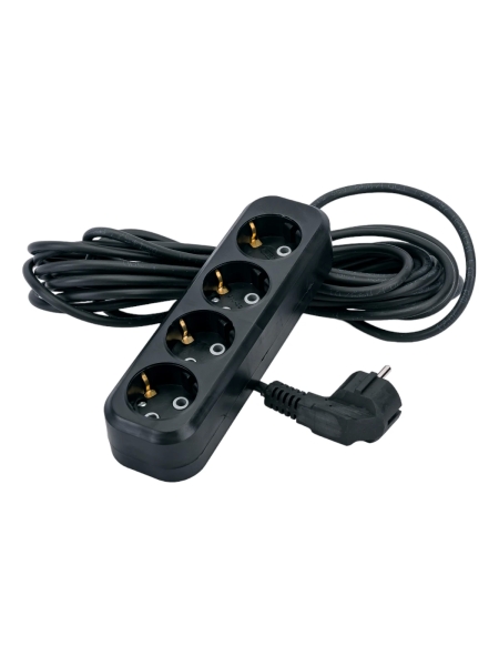 Бытовой удлинитель Gigant с заземлением ПВС 3x0,75 4 гнезда 7м 80089