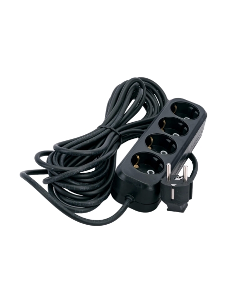 Бытовой удлинитель Gigant с заземлением ПВС 3x0,75 4 гнезда 7м 80089